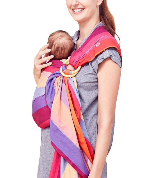 mamaway rainbow sweetheart baby ring sling