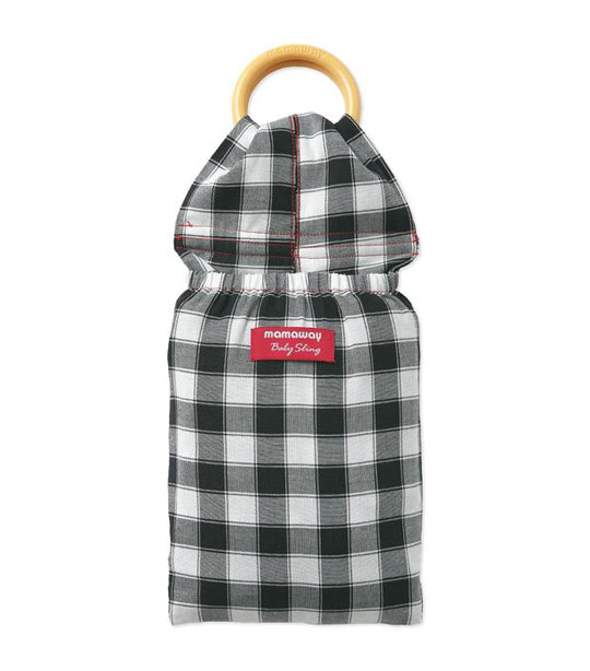 mamaway gingham chunky baby ring sling