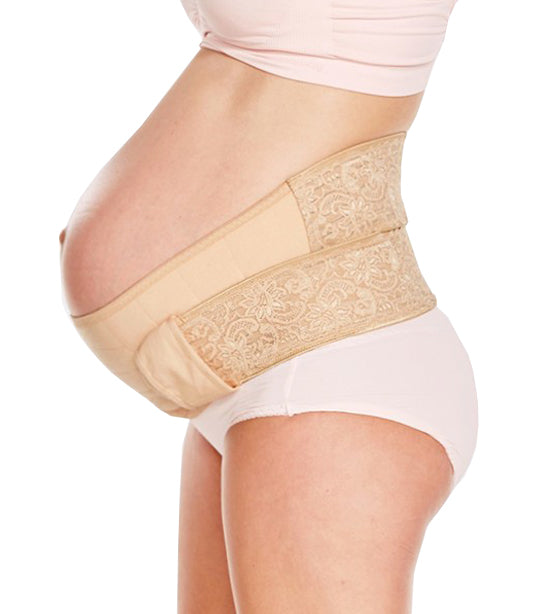 mamaway beige ergonomic maternity support belt pregnancy lift sleep & back pain relief