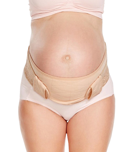 mamaway beige ergonomic maternity support belt pregnancy lift sleep & back pain relief