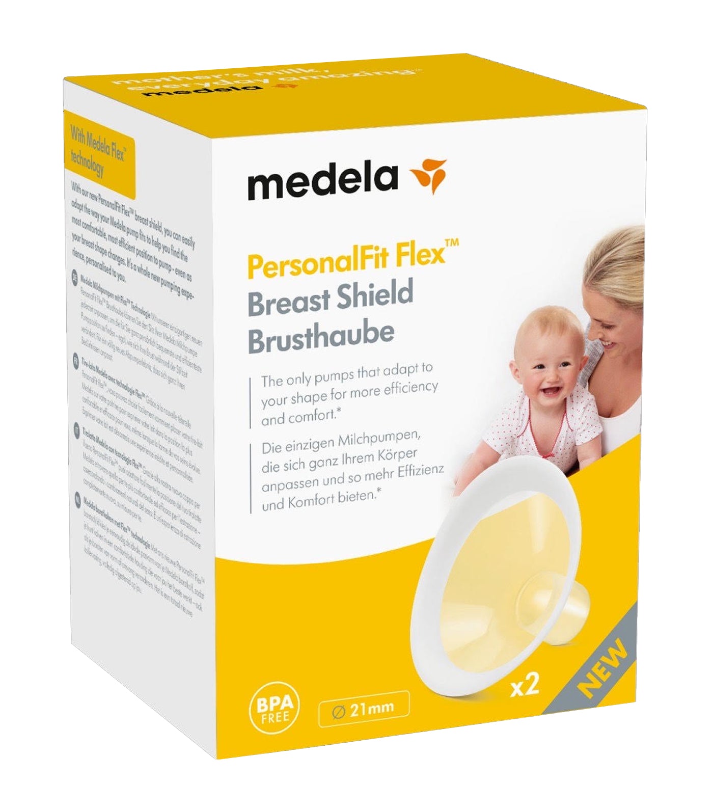 medela 21mm personalfit flex breast shield