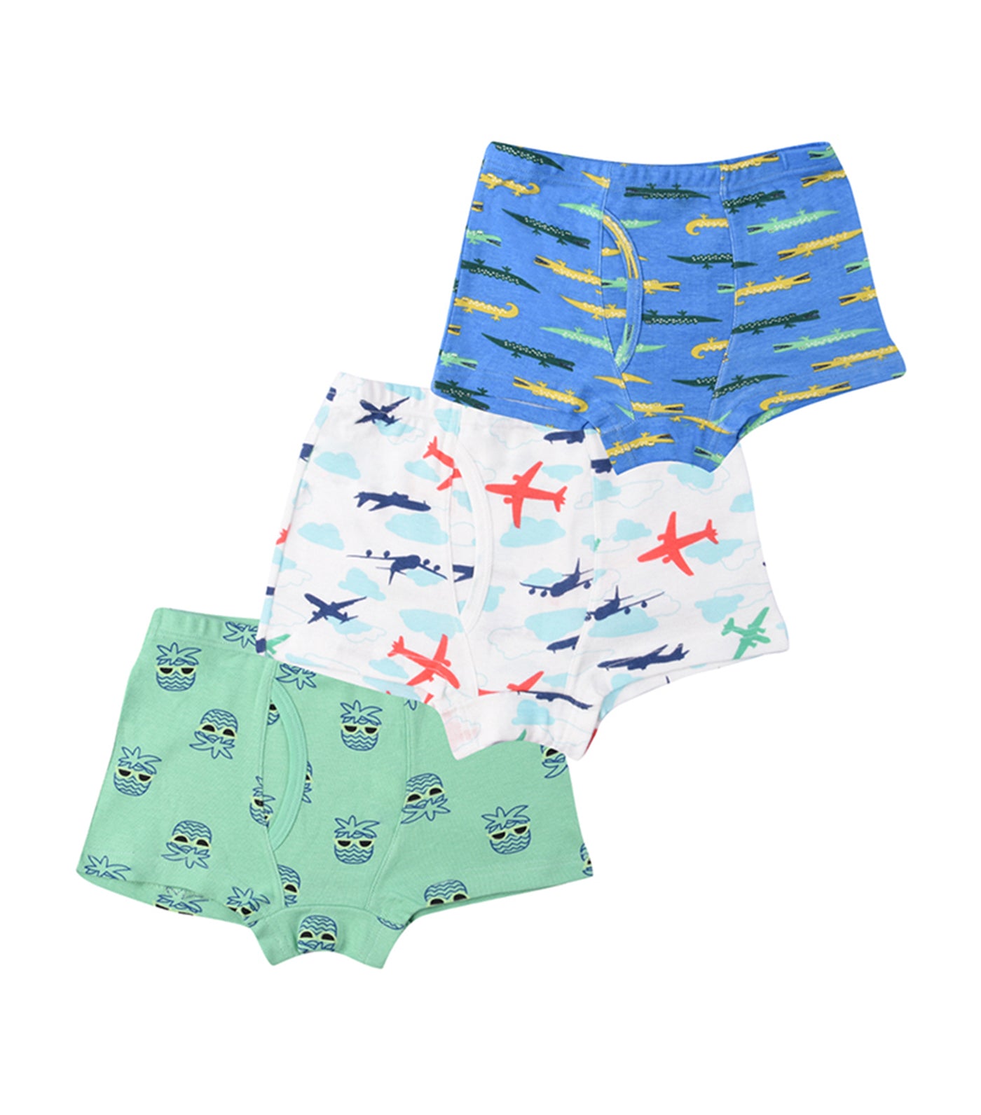 meet my feet multicolor allegro boxer briefs - set of 3