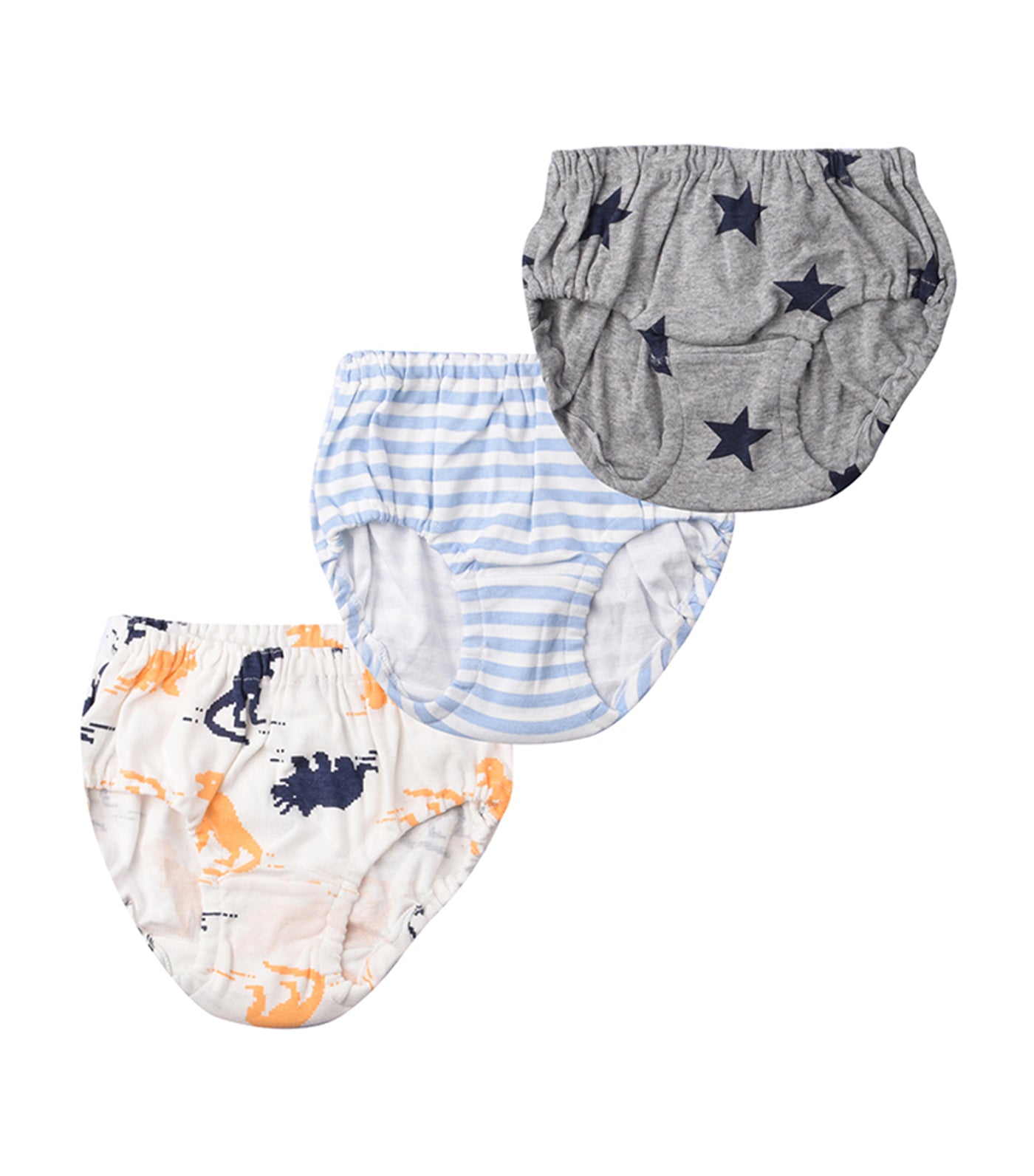 meet my feet multicolor fifer briefs - set of 3