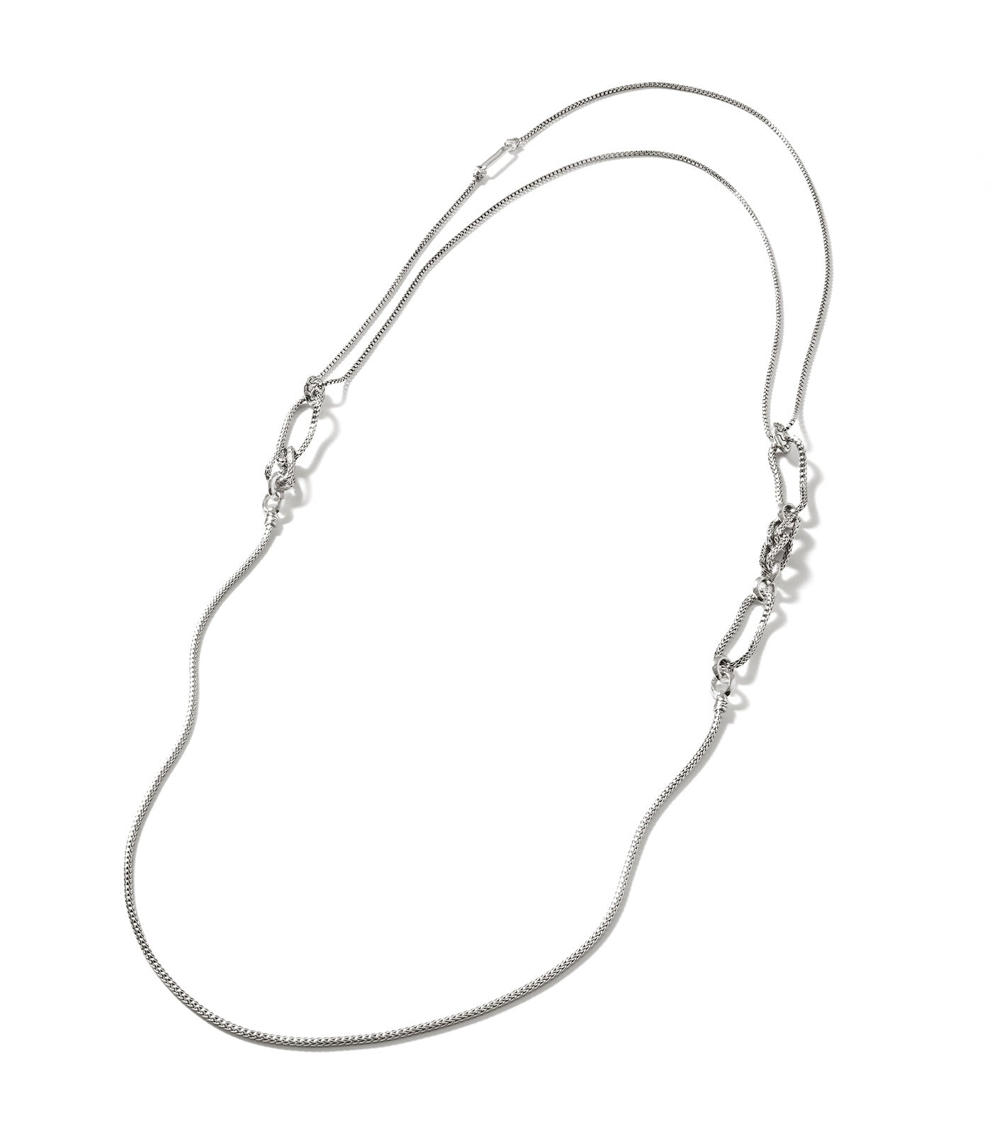 Asli Adjustable Sautoir 2.5mm Chain Necklace Sterling Silver