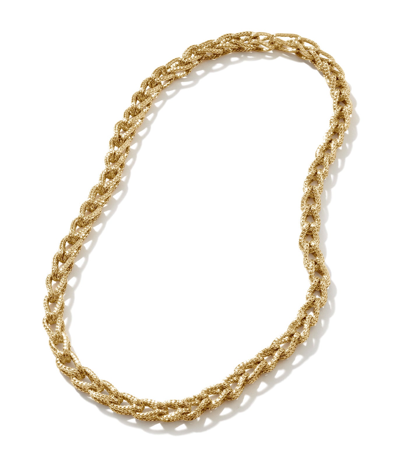 Asli Link 7mm Chain Necklace 18k Yellow Gold