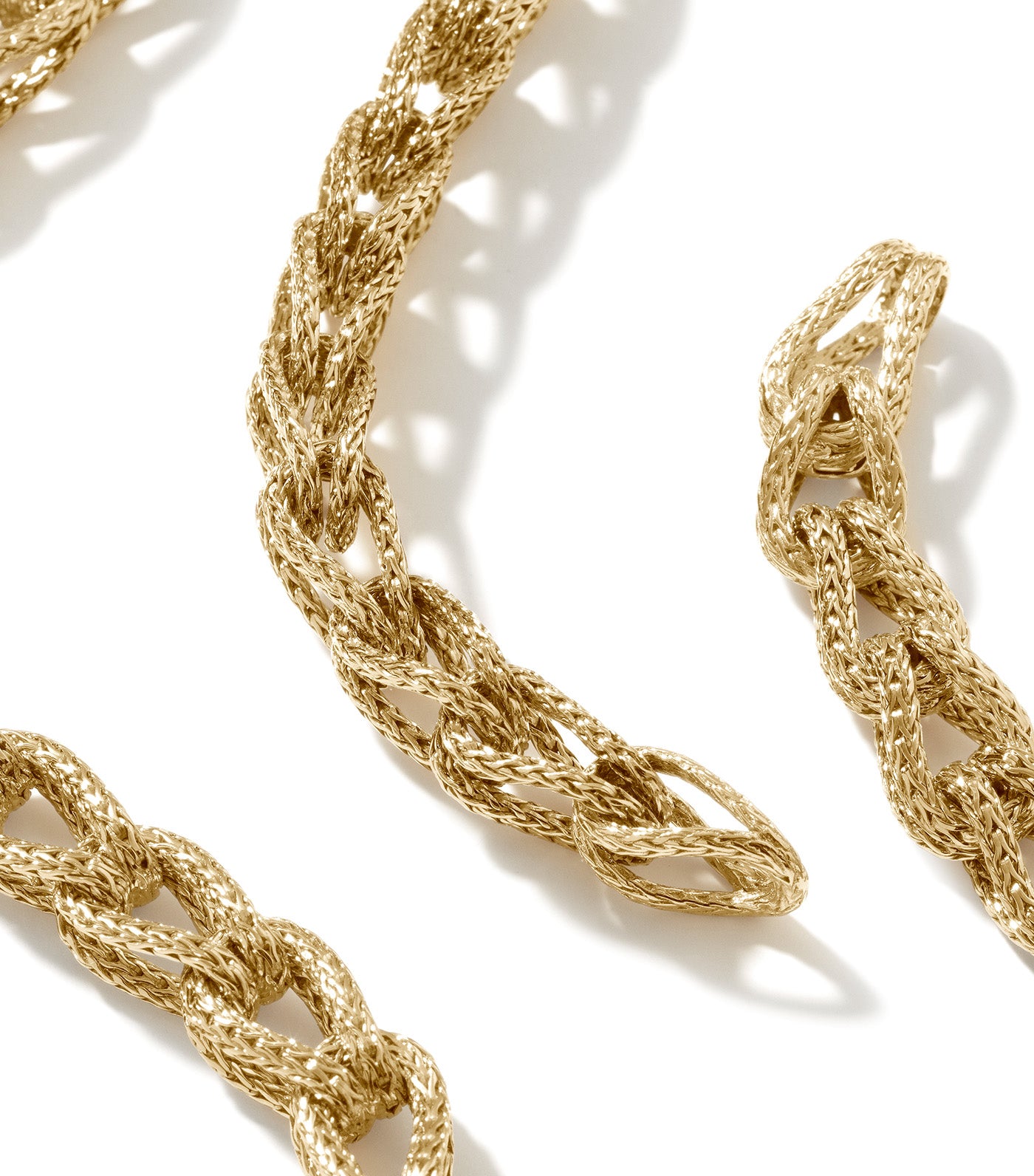 Asli Link 7mm Chain Necklace 18k Yellow Gold