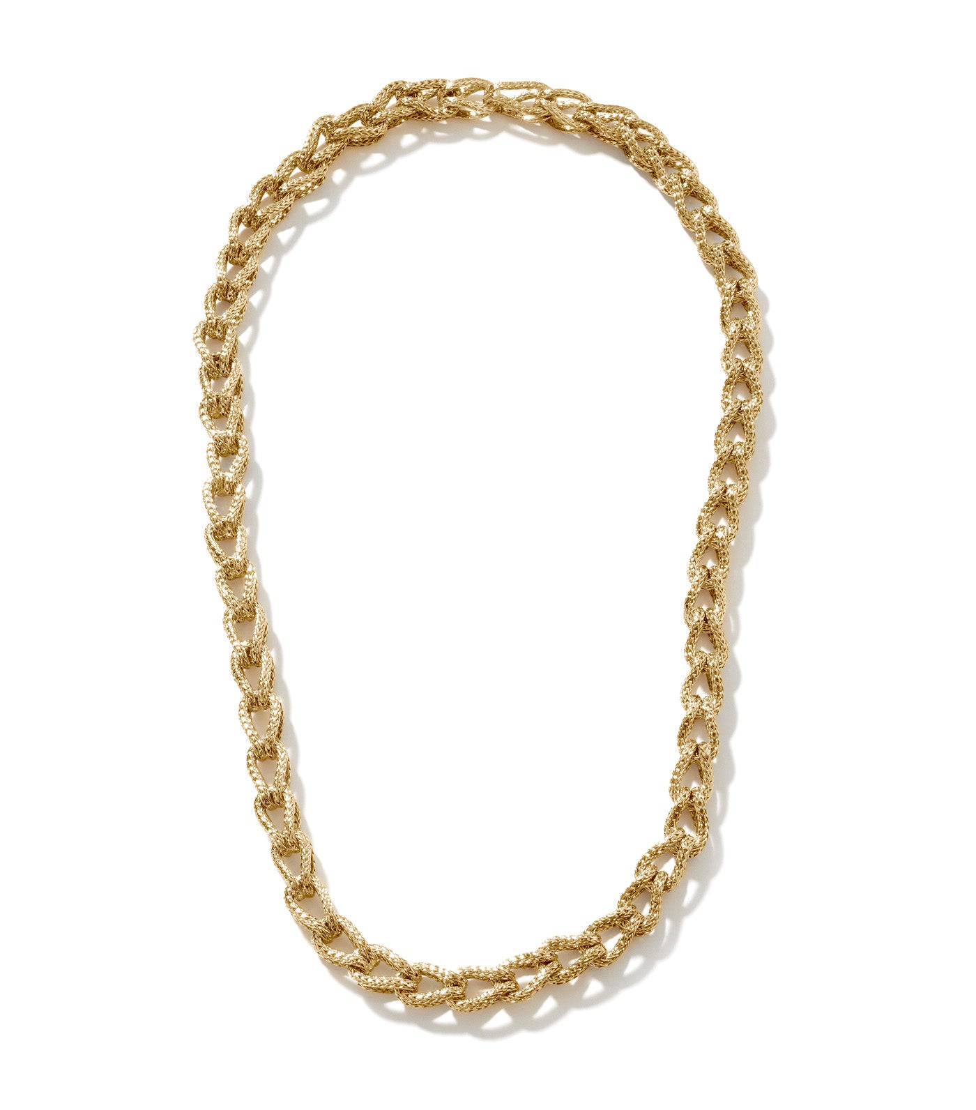 Asli Link 7mm Chain Necklace 18k Yellow Gold