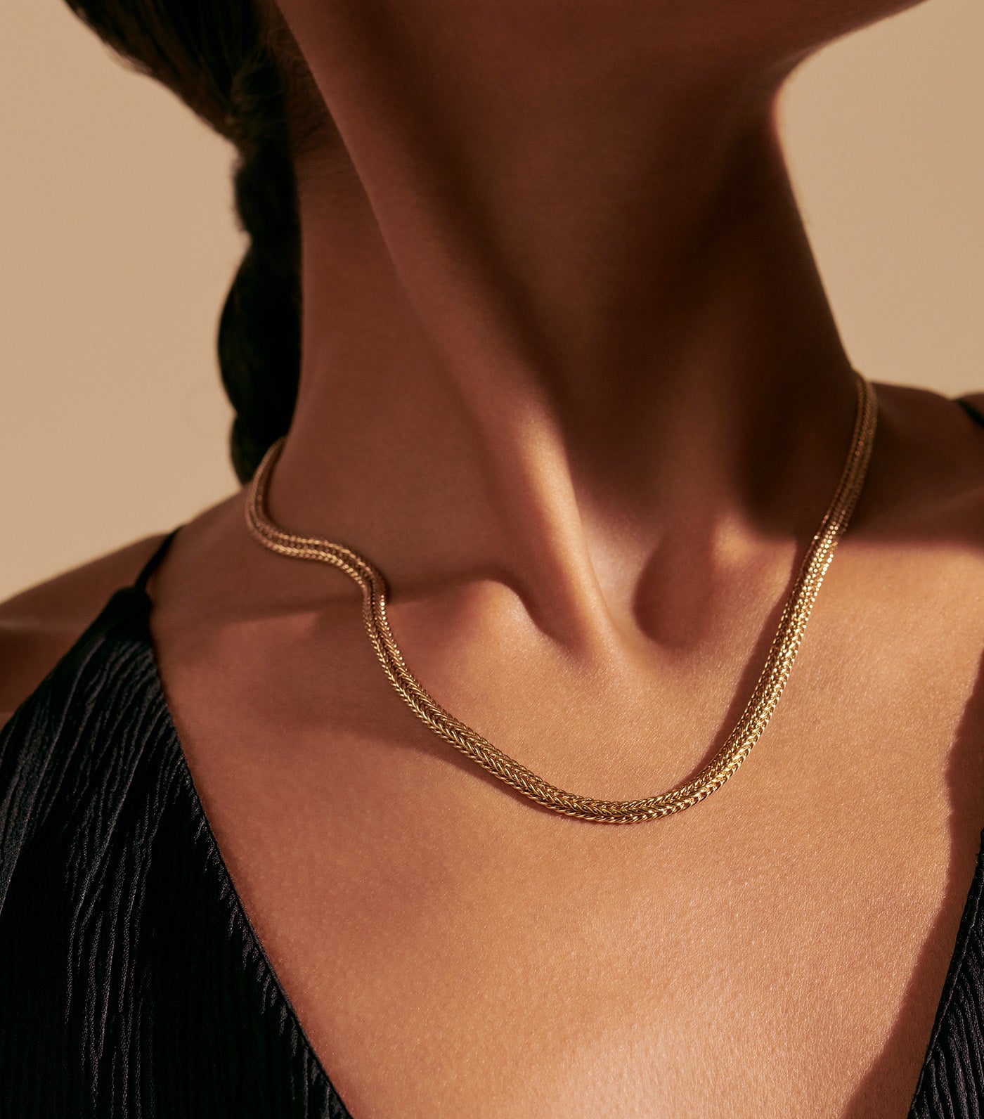 Kami Classic Chain 4.5mm Necklace 14k Yellow Gold