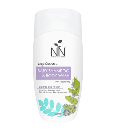 200ml Baby Shampoo & Baby Wash - Lavender