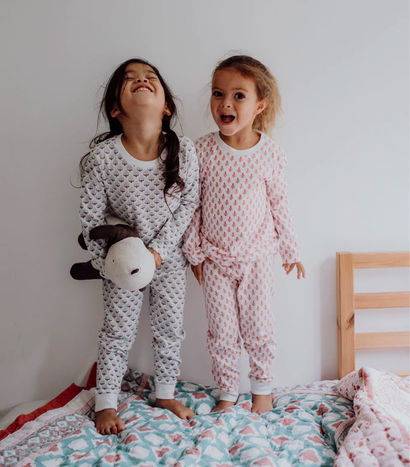 Malabar Baby Organic Cotton Knit PJ Set - Pink City