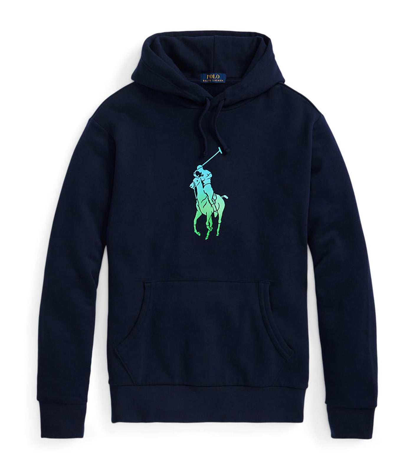 Men’s Ombré Big Pony Fleece Hoodie Navy