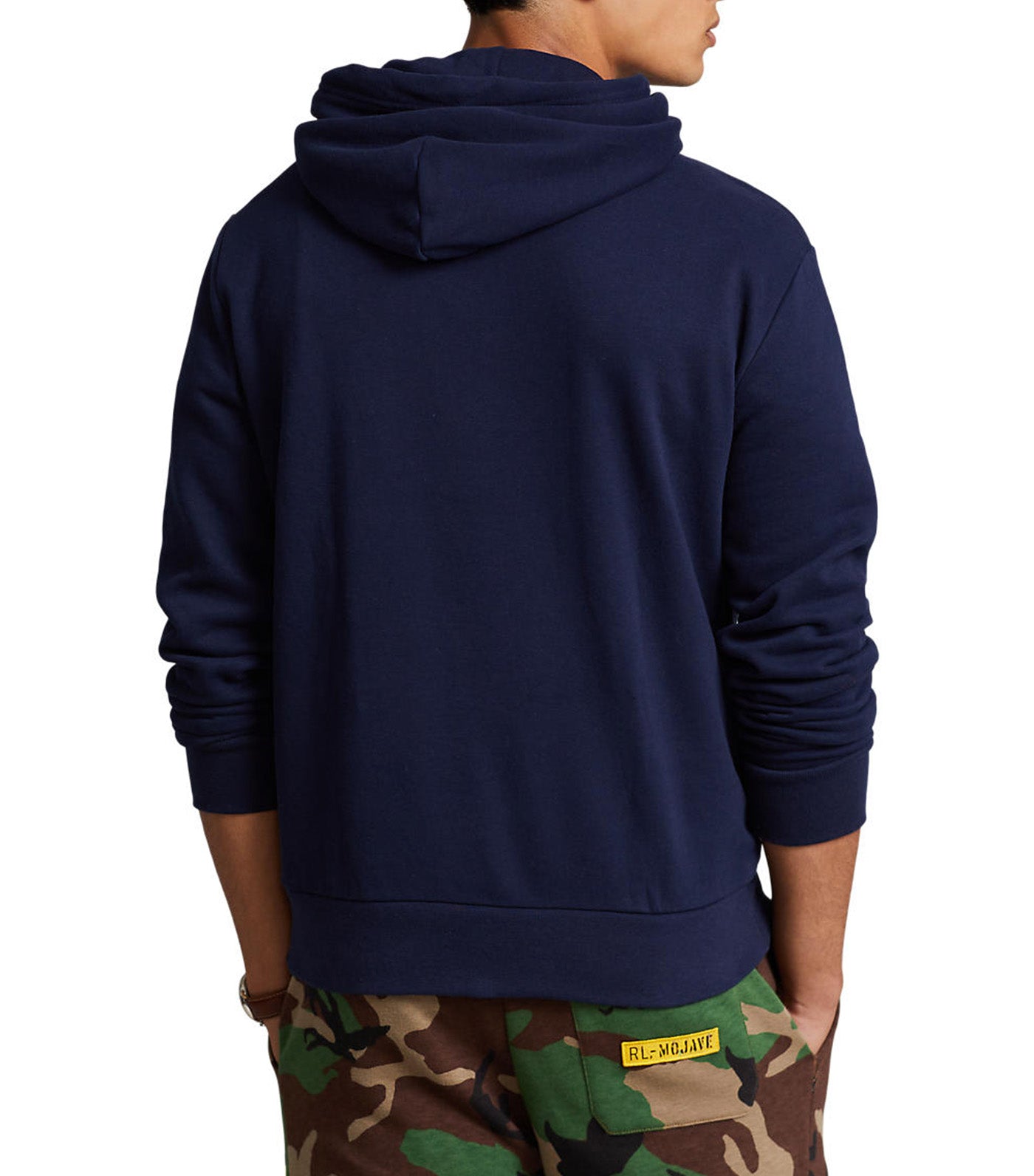 Men’s Ombré Big Pony Fleece Hoodie Navy