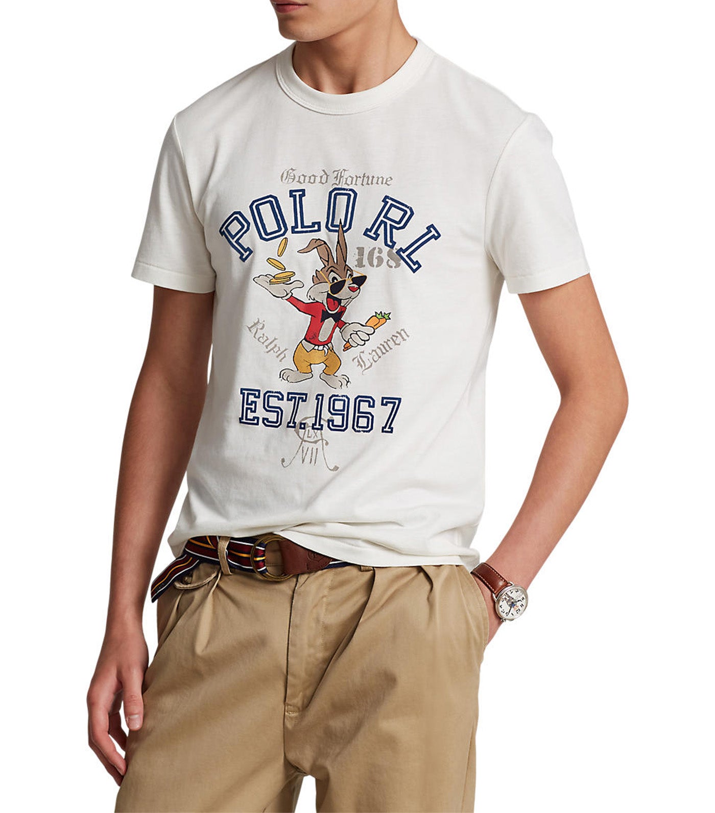 Men’s Custom Slim Fit Lunar New Year T-Shirt White