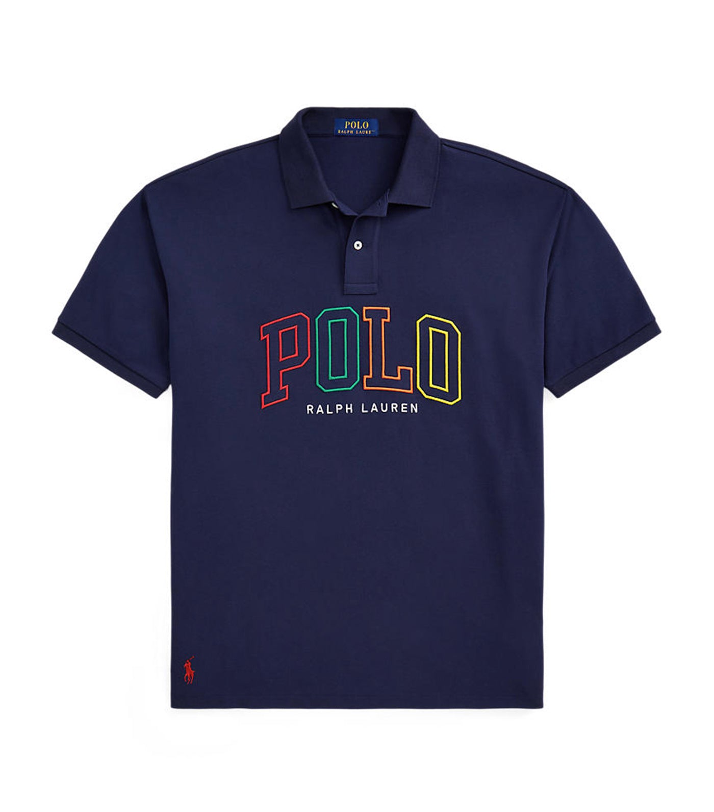 Men's Big Fit Mesh Polo Shirt Cruise Navy