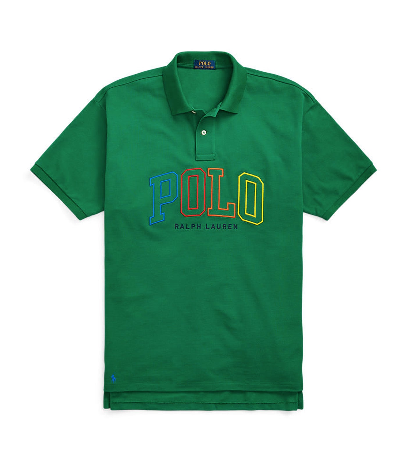 Men's Big Fit Mesh Polo Shirt Primary Green