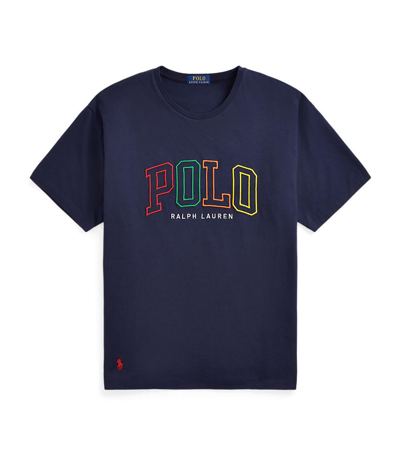 Men's Big Fit Logo Jersey T-Shirt Cruise Navy