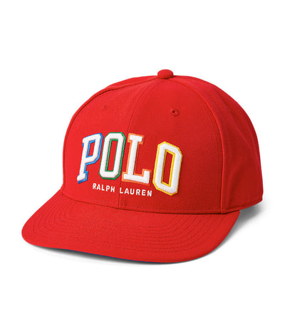 Men's Logo Twill Ball Cap Red