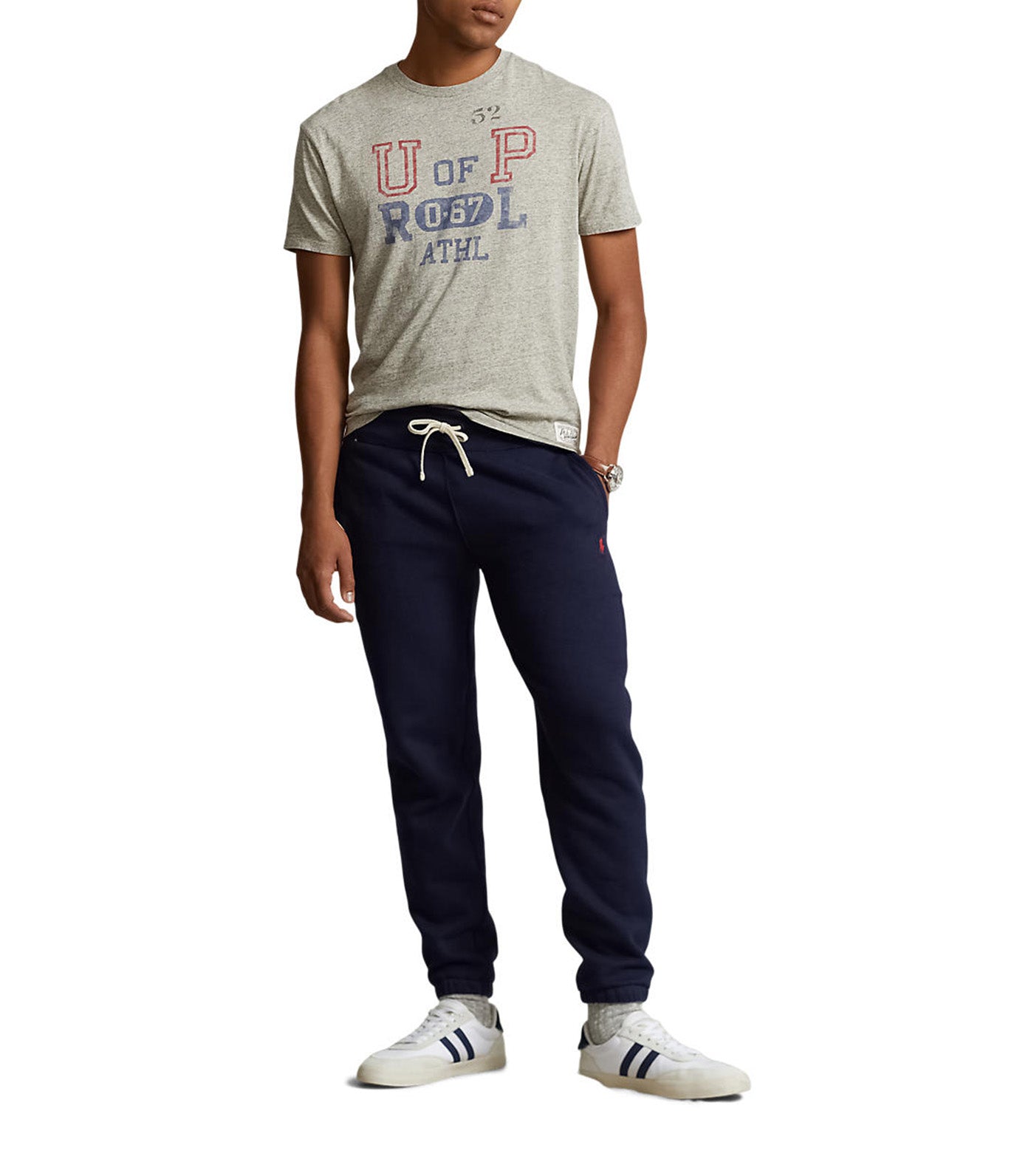 Men's Classic Fit Jersey Graphic T-Shirt Loft Heather Gray