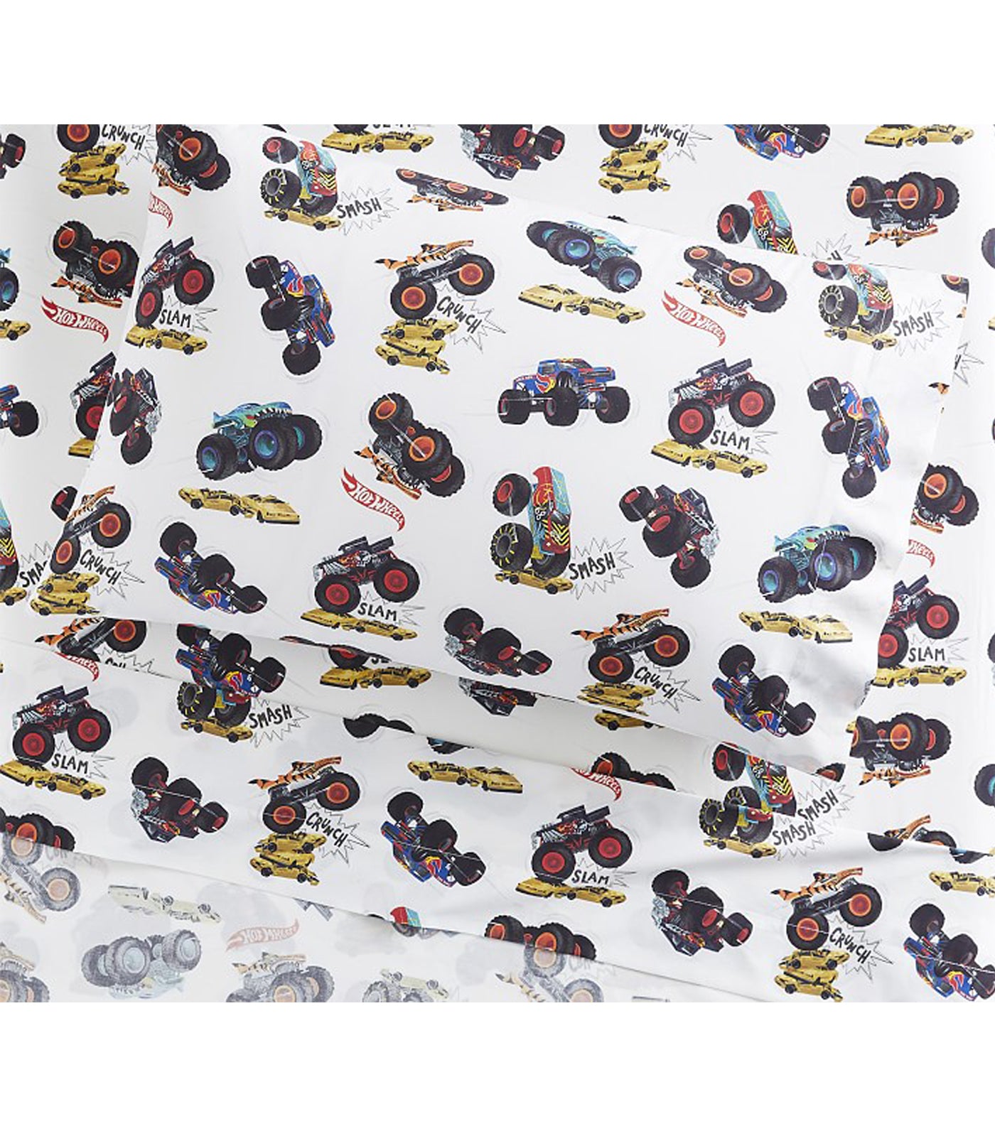 Organic Monster Trucks™ Sheet Set - White