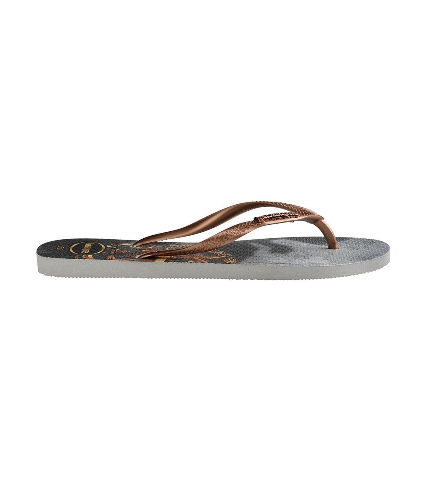 Havaianas Women's Slim Game of Thrones Flip Flops - Ice Gray and Copper