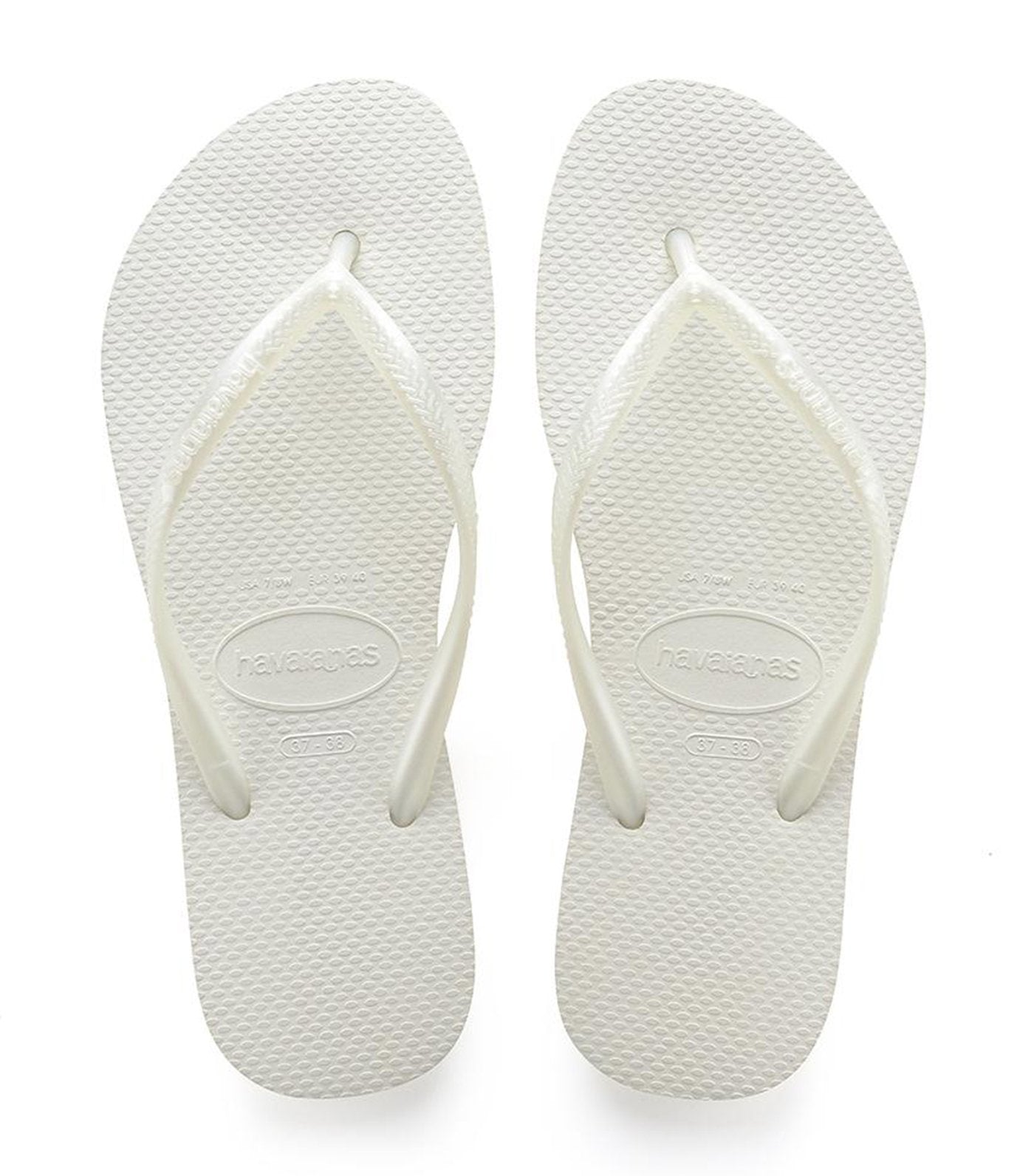 Havaianas Women's Slim Flip Flops - White 
