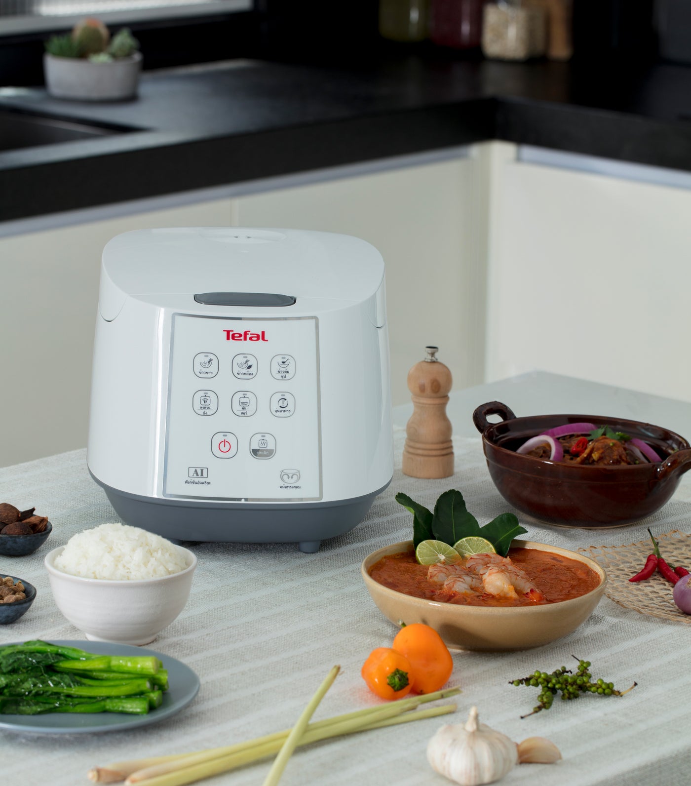 Tefal Easy Rice Spherical Pot Rice Cooker - White