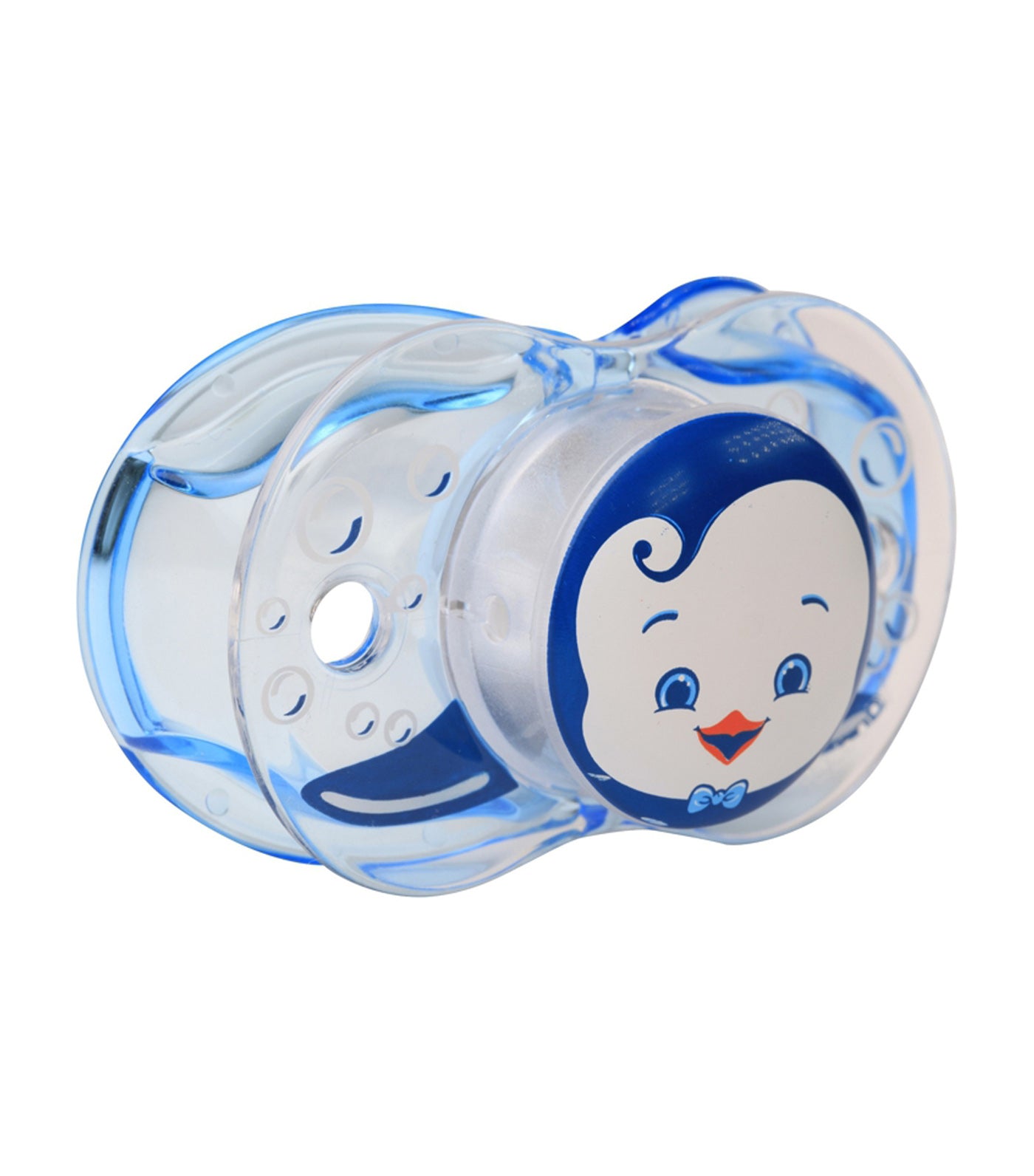 raz baby ethan penguin pacifier blue