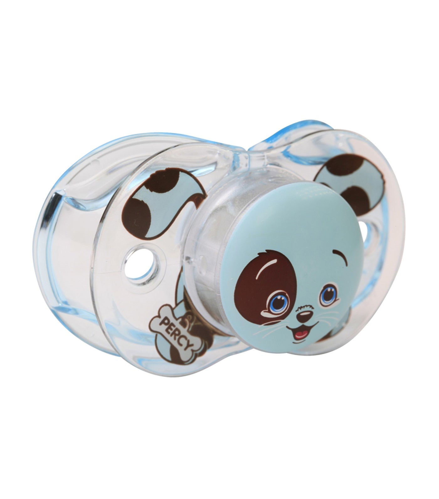 raz baby percy puppy pacifier blue