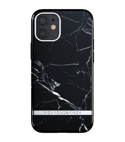 iPhone 12 Mini Case Black Marble