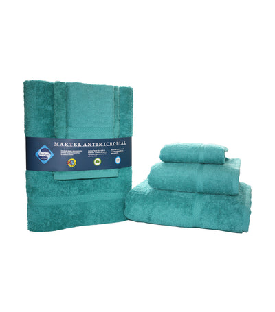  Sanitized Antimicrobial Bath, Hand, and Face Towel Set - Empire Green