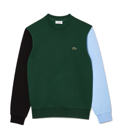 Men's Brushed Fleece Sweatshirt Green/Black/Overview