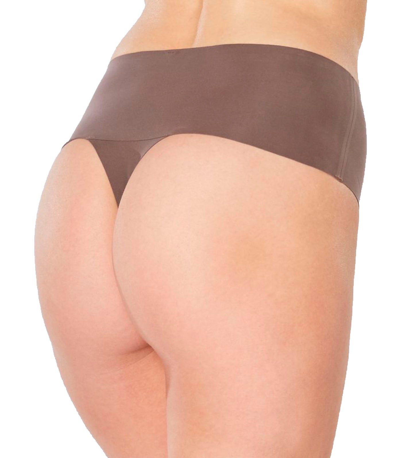 spanx undie-tectable thong umber ash