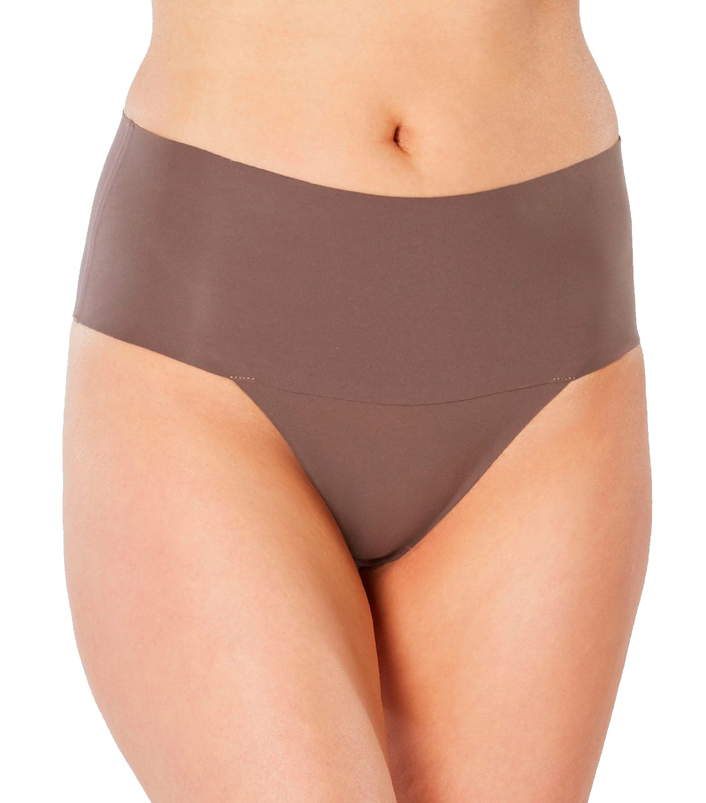 spanx undie-tectable thong umber ash