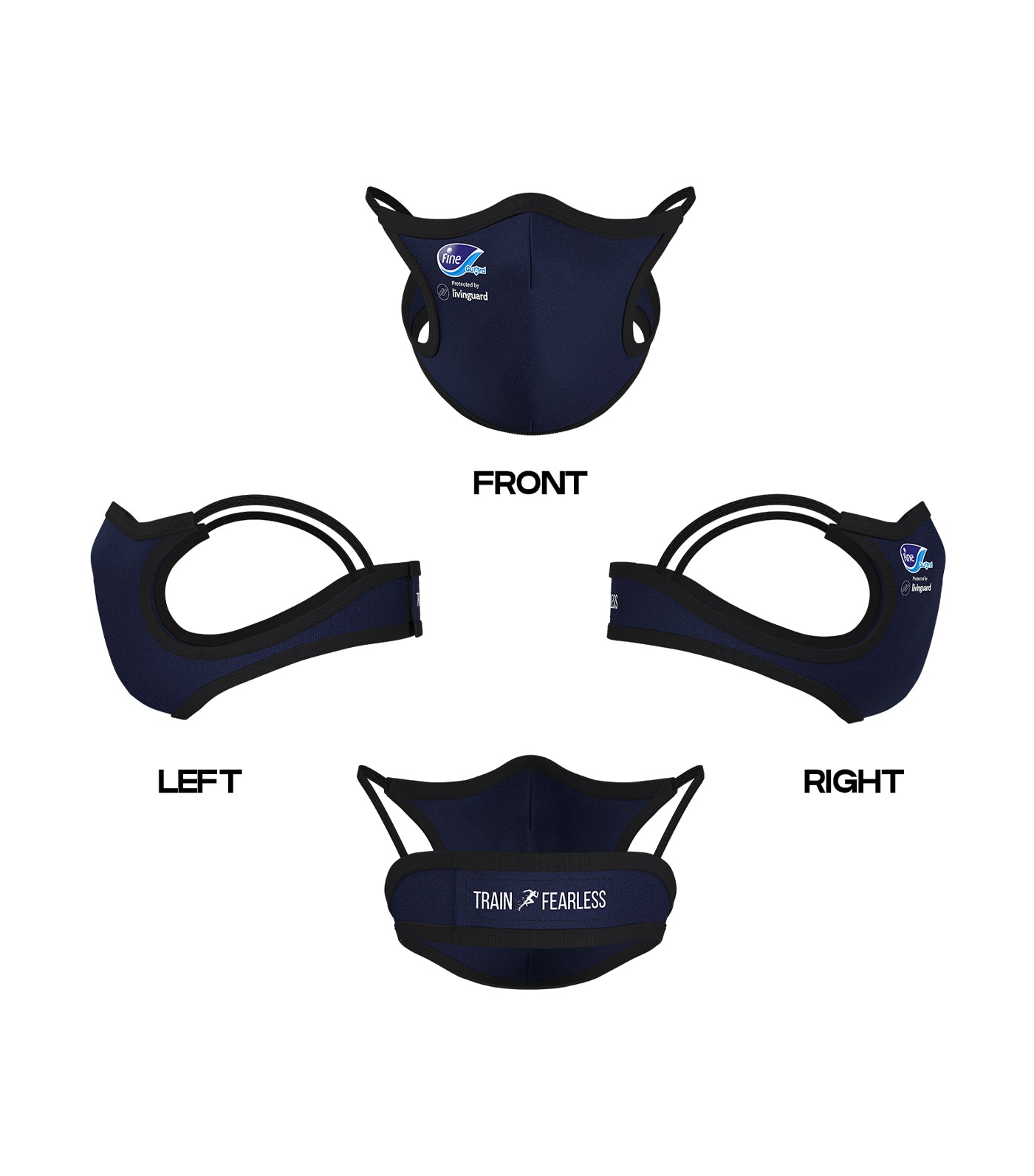 fine guard sports reusable face mask - large