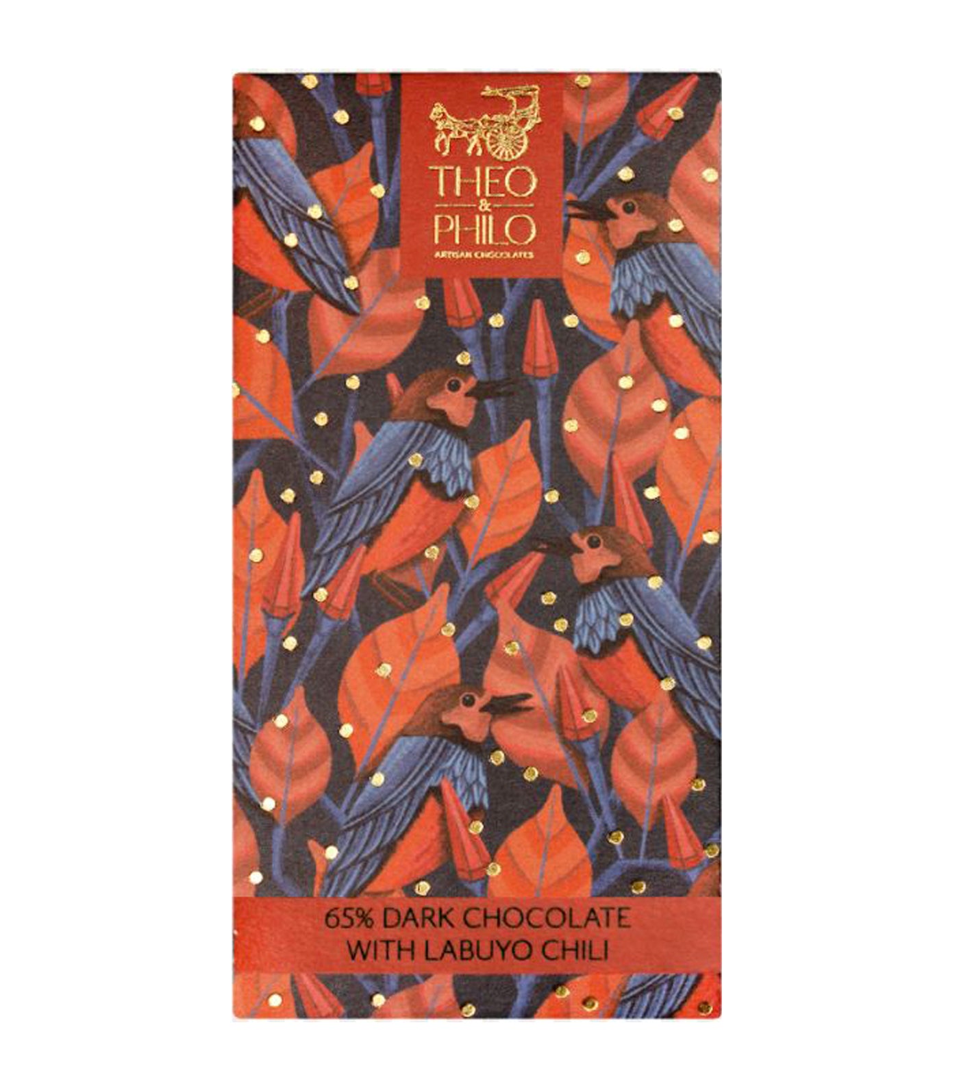 theo & philo 65% dark chocolate with labuyo bar