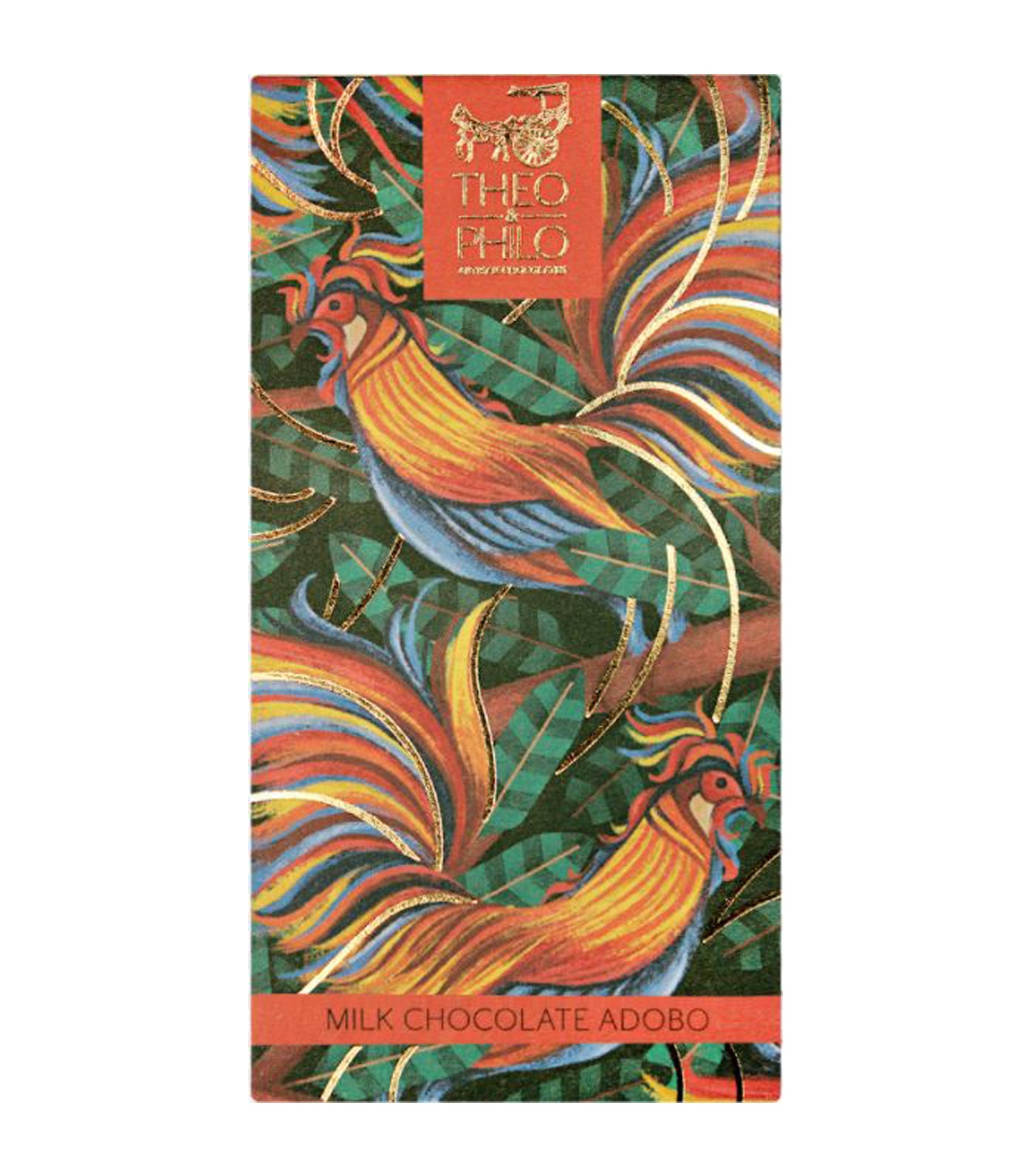 theo & philo milk chocolate with pili nut and pinipig bar