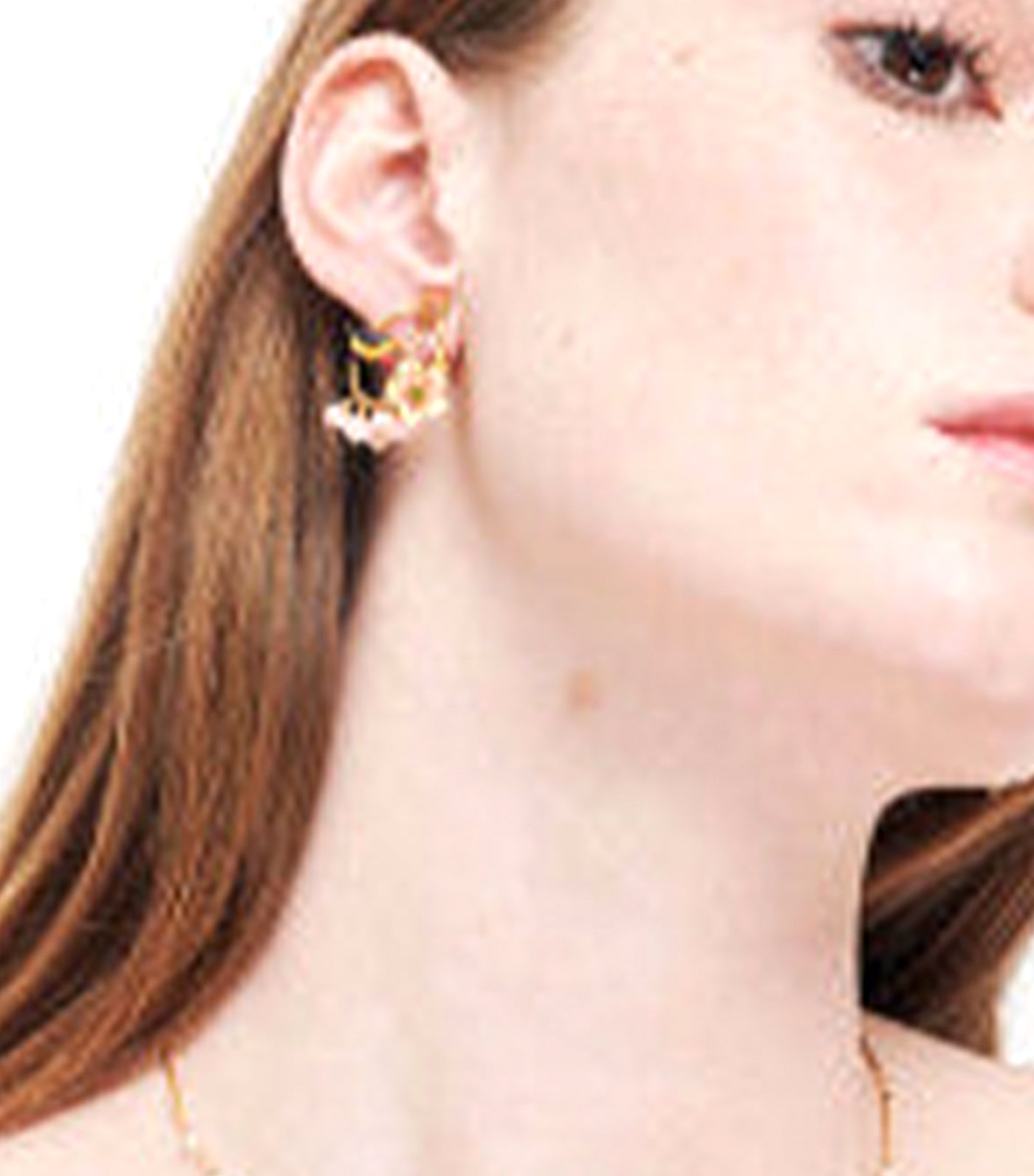 Robin And Flowers Stud Earrings