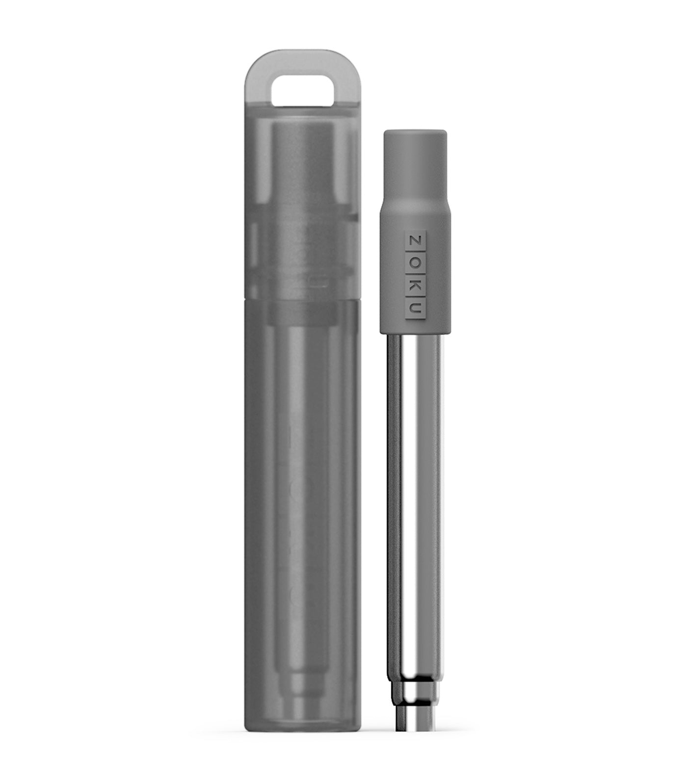 zoku pocket straw - charcoal