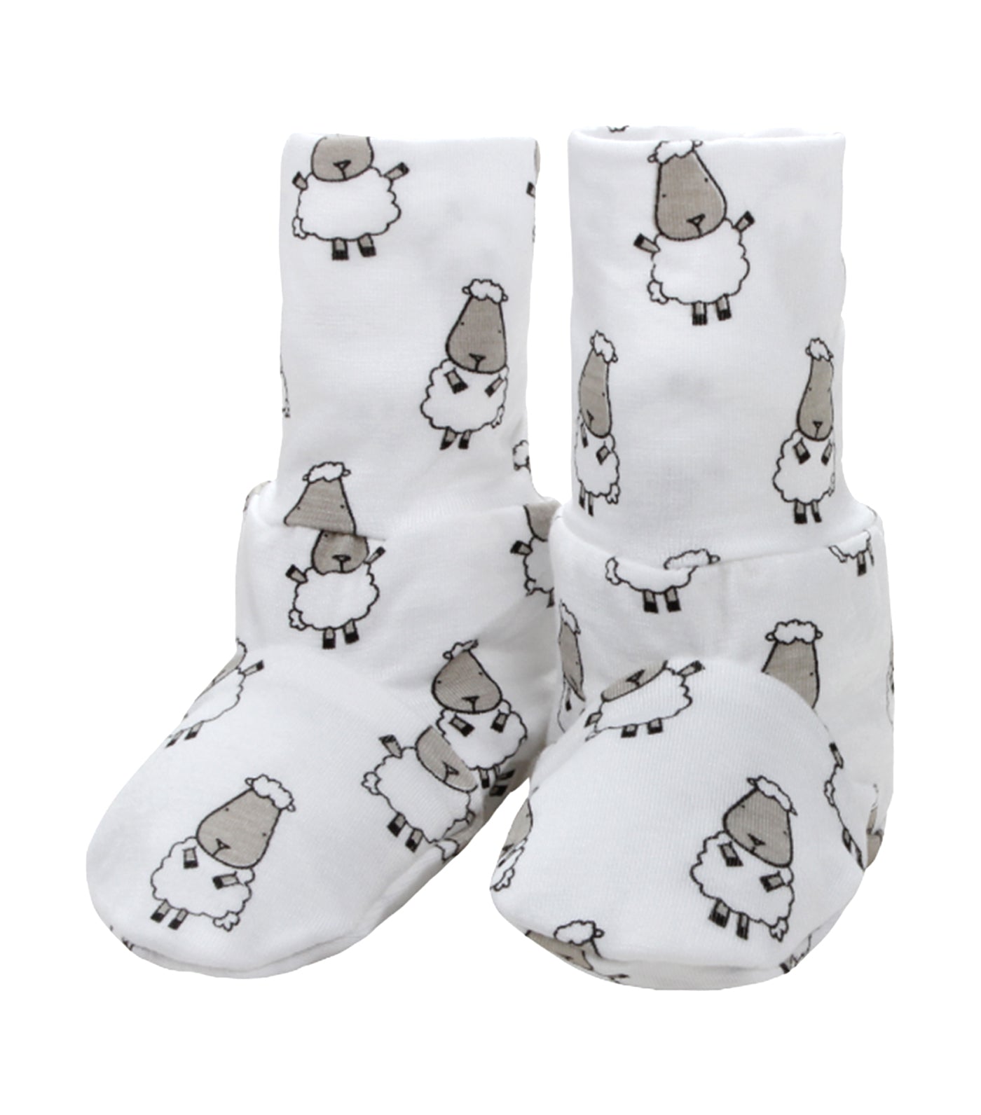 baa baa sheepz white booties - small sheepz