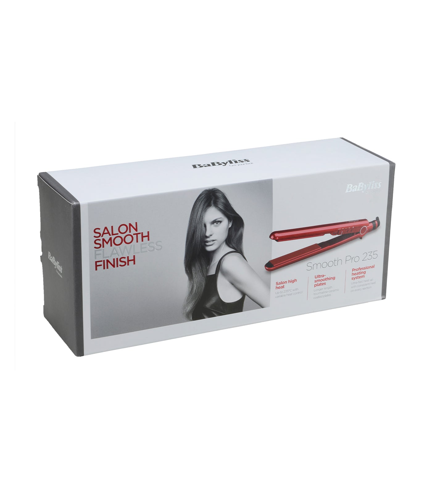 babyliss pro smooth red straightener