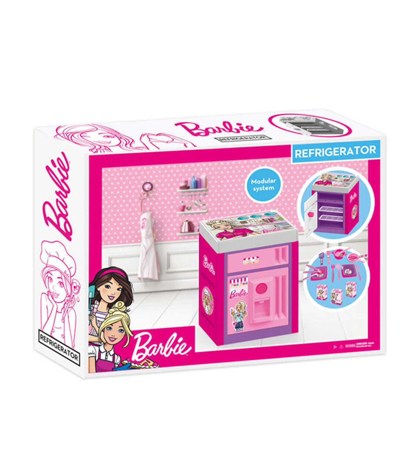 barbie® pink refrigerator