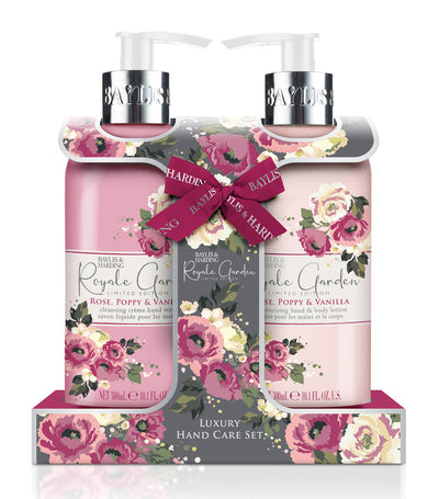 Royale Garden Rose, Poppy & Vanilla Luxury Hand Care Set