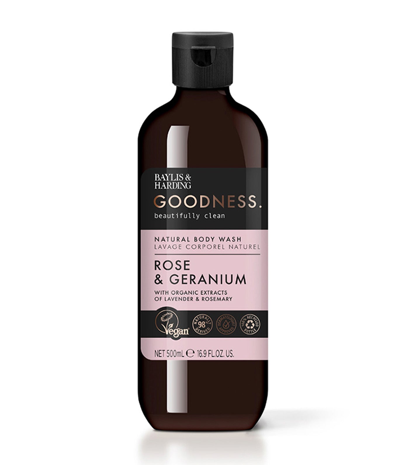 Goodness Rose & Geranium Body Wash