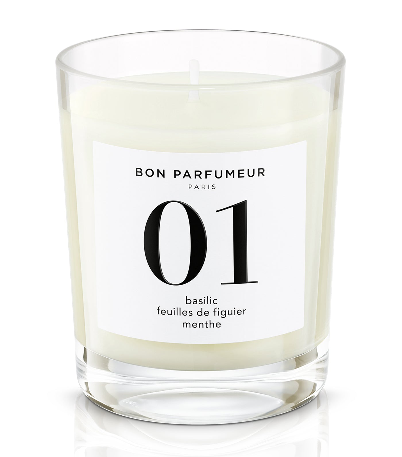 Candle no. 01 : basil, fig leaves, mint