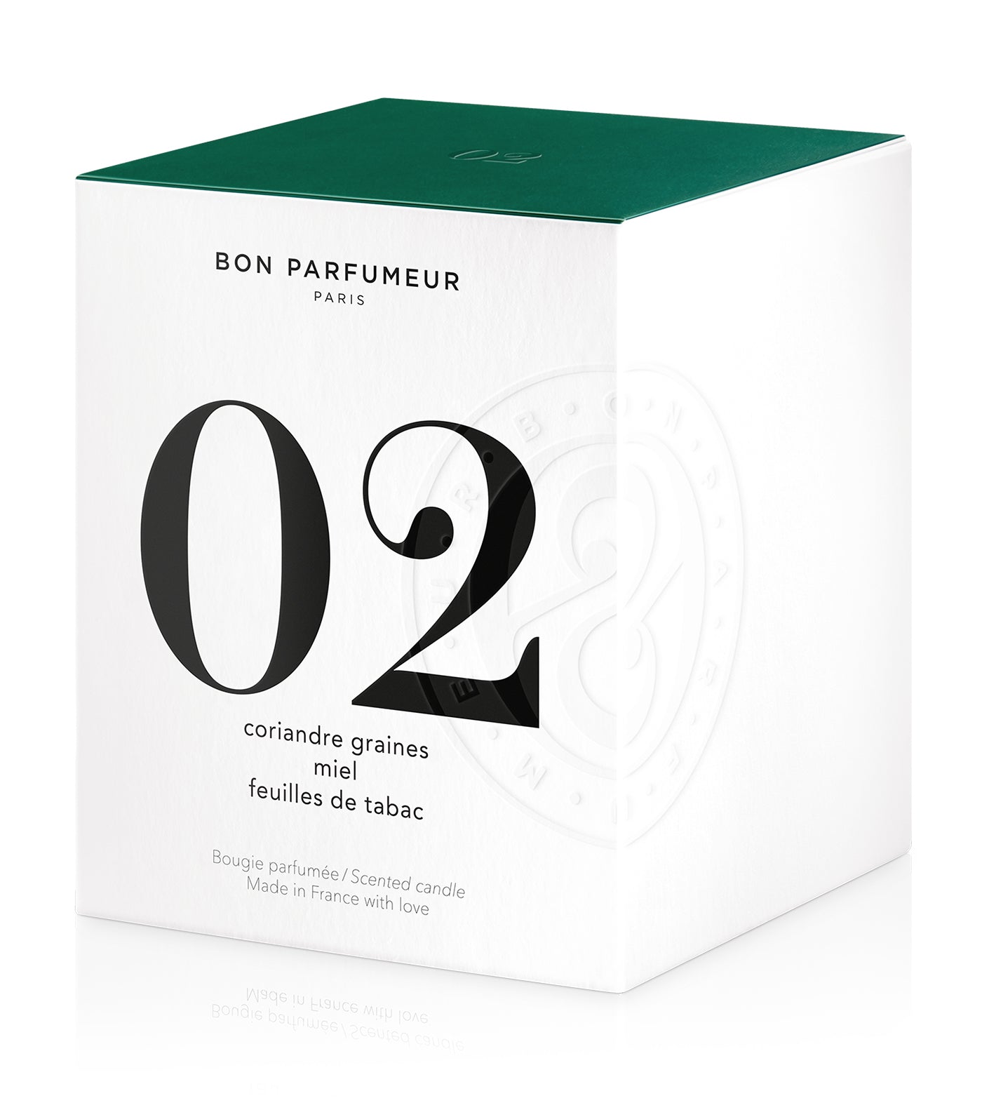 Candle no. 02: coriander seed, honey, tobacco leaf