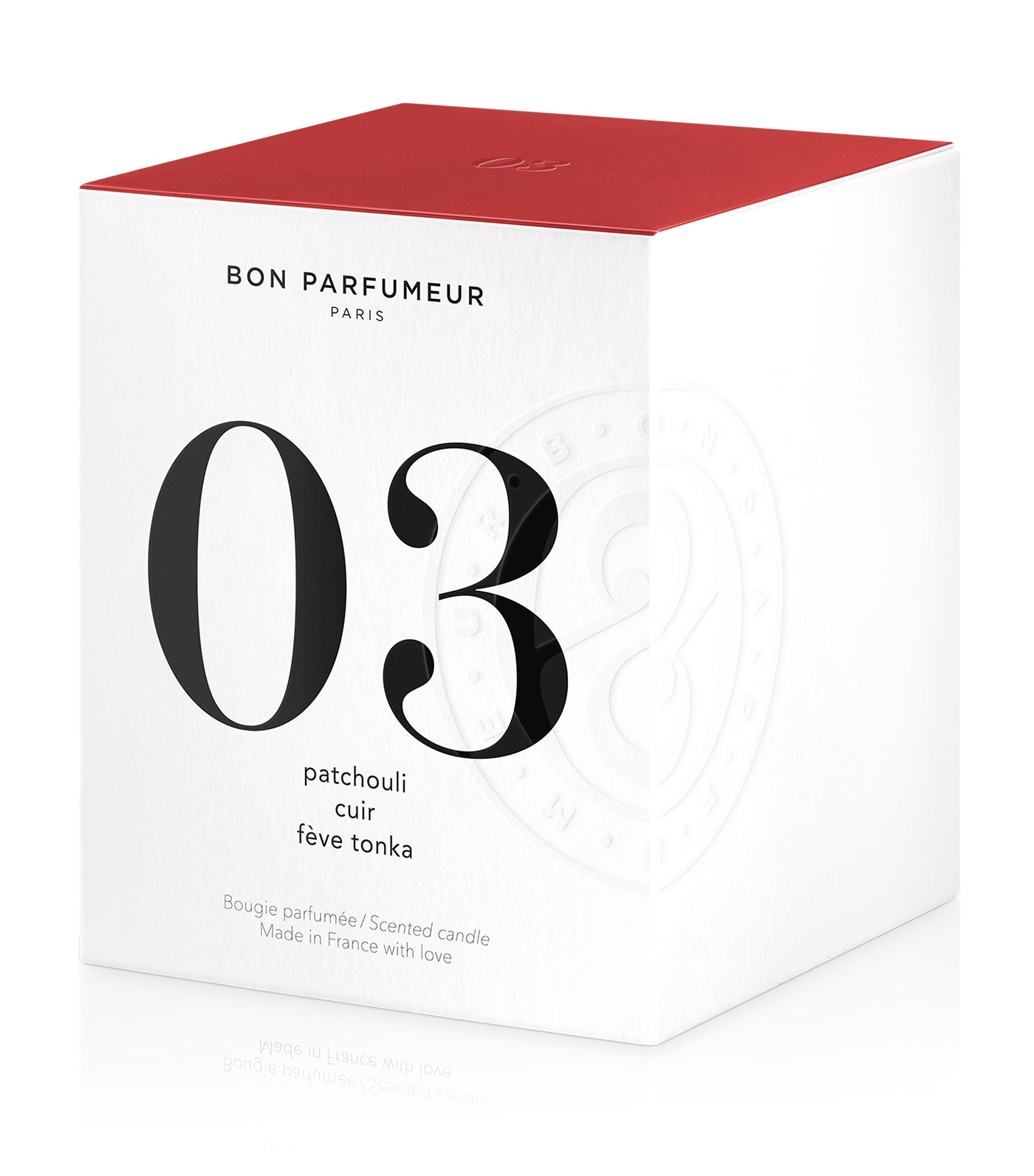 Candle no. 03 : patchouli, leather, tonka bean