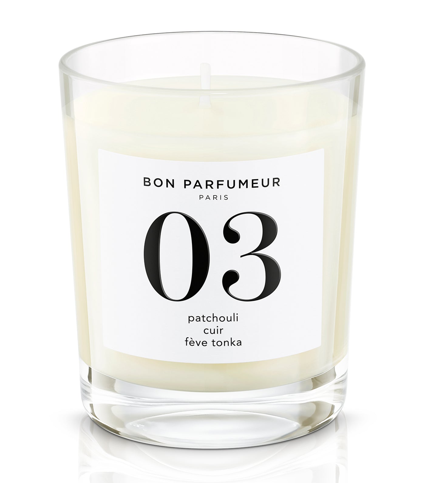 Candle no. 03 : patchouli, leather, tonka bean