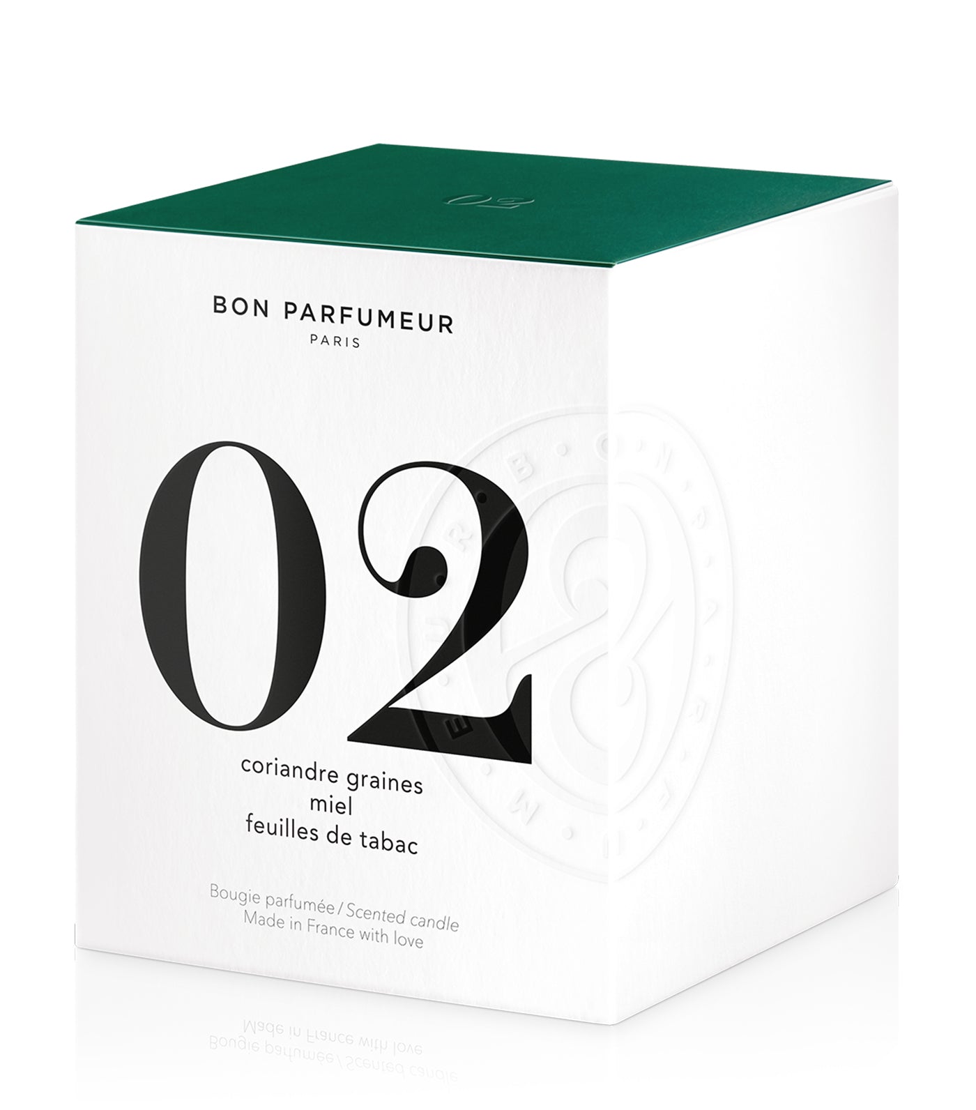 Candle no. 02: coriander seed, honey, tobacco leaf