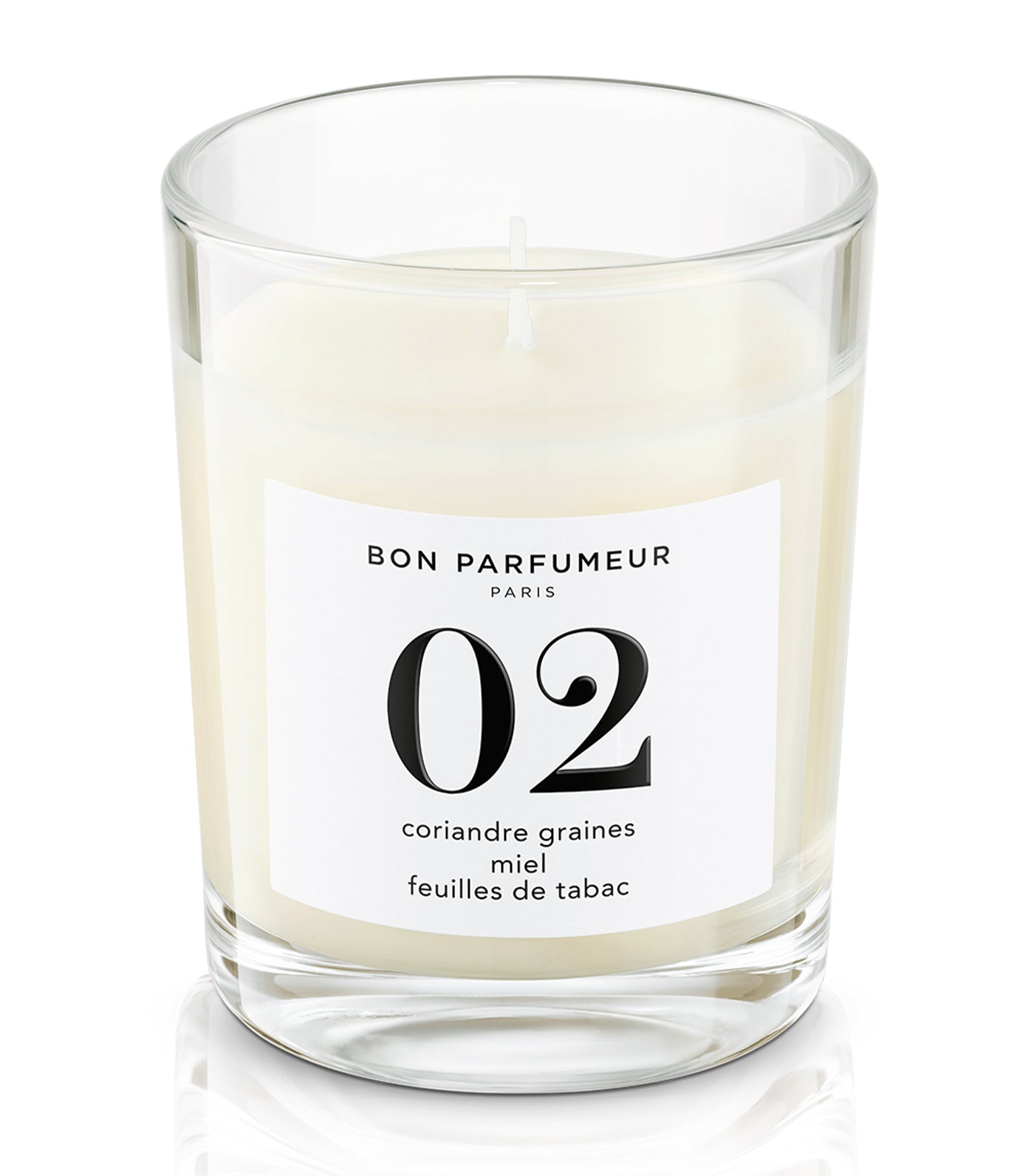 Candle no. 02: coriander seed, honey, tobacco leaf