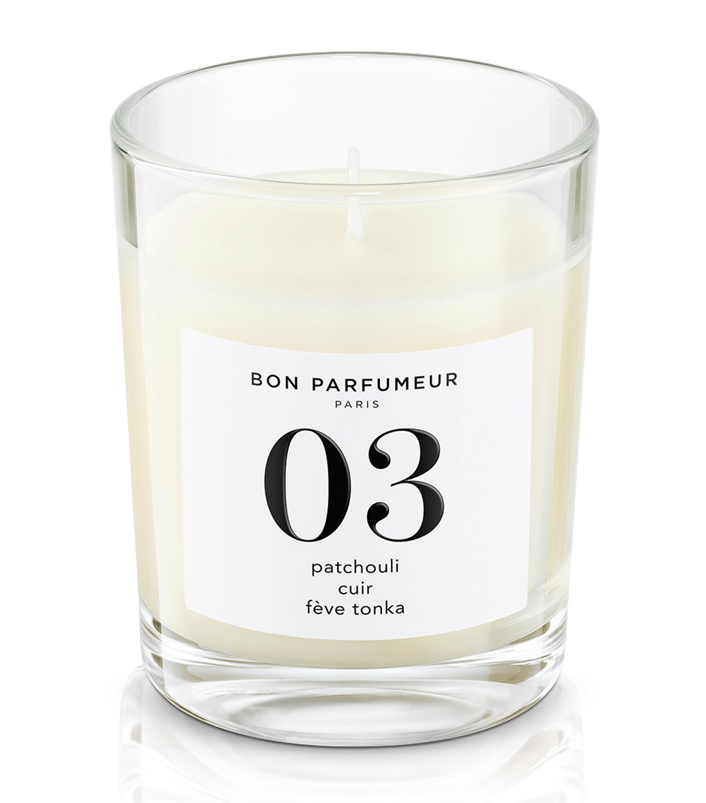 Candle no. 03 : patchouli, leather, tonka bean